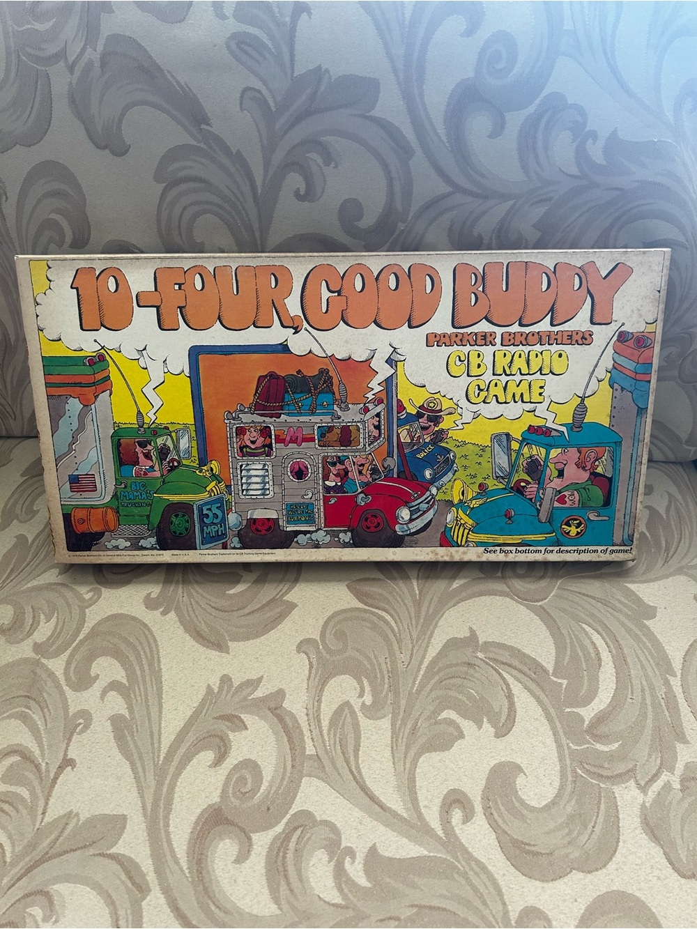 Vintage 70s 10-Four Good Buddy CB Radio Board Game Hkme Family Kids Cars Cards